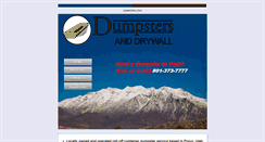 Desktop Screenshot of dumpsterutah.com